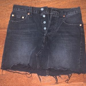 Levi Black Jean Skirt - Size 26. Great Condition!
